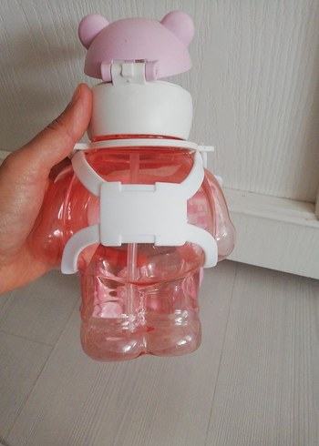 Renkli Pembe Çocuk Termos Şişesi - Görsel 5