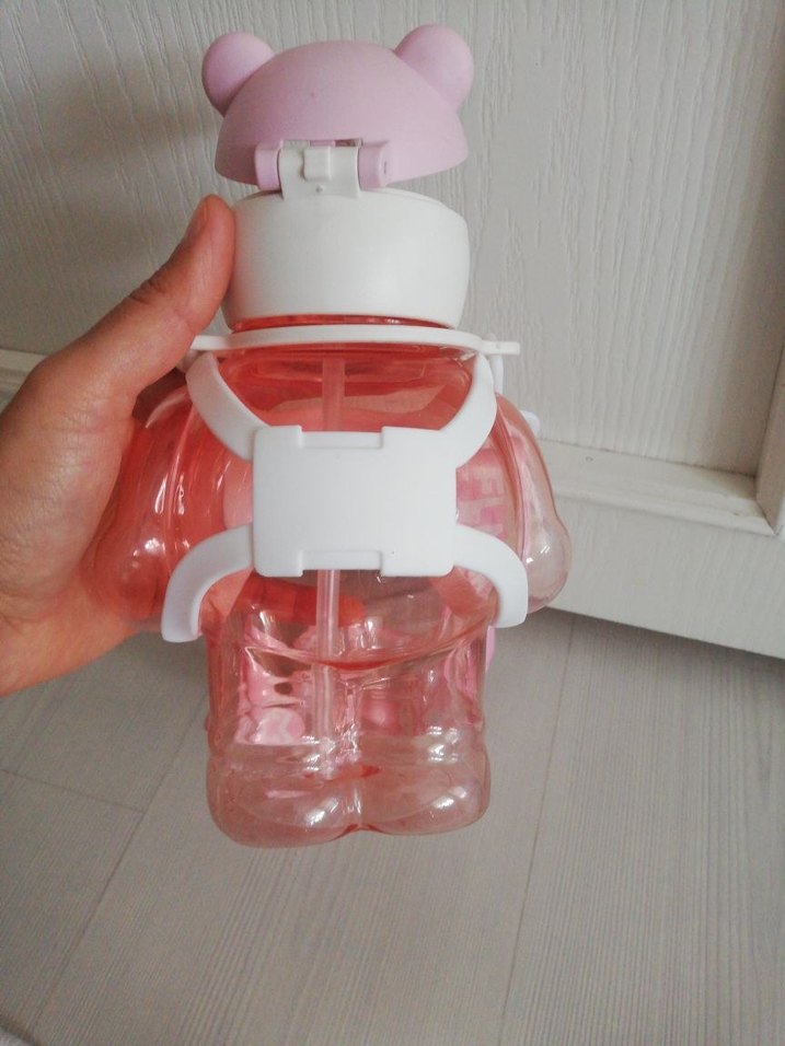 Renkli Pembe Çocuk Termos Şişesi - Görsel 5