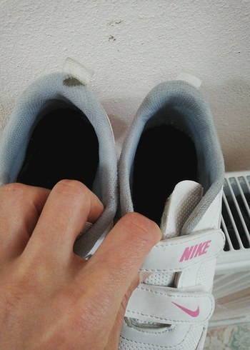 Kız Çocuk Beyaz Nike Spor Ayakkabı Velcro - Görsel 5