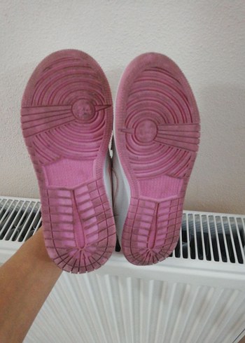 Kız Çocuk Beyaz Nike Spor Ayakkabı Velcro - Görsel 3