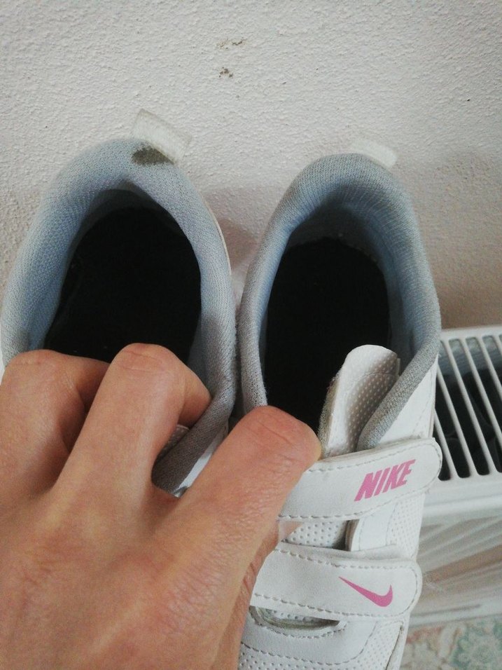 Kız Çocuk Beyaz Nike Spor Ayakkabı Velcro - Görsel 5