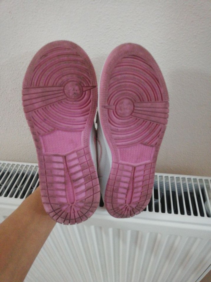 Kız Çocuk Beyaz Nike Spor Ayakkabı Velcro - Görsel 3