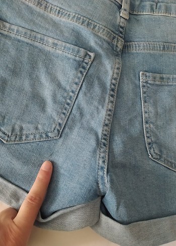 11-12 Yaş Beden mavi Renk kot şort kız çocuk