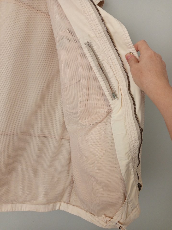 Bej Keten Düğmeli Erkek Yelek - Görsel 3