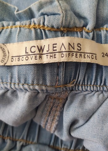 36 Beden mavi Renk Beli Lastikl Denim Şort
