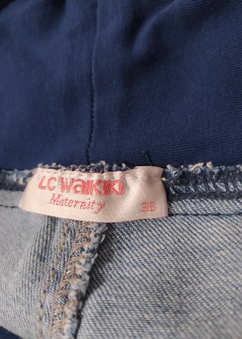 Hamile kot Şort - Görsel 6