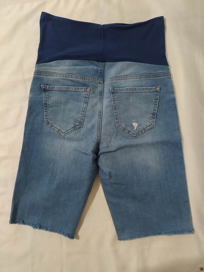 Hamile kot Şort - Görsel 2