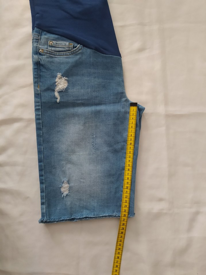 Hamile kot Şort - Görsel 5