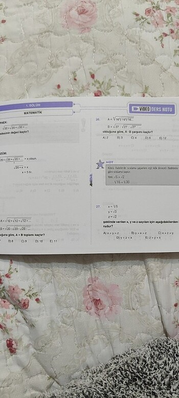 Beden Renk Kpss matematik video ders notu