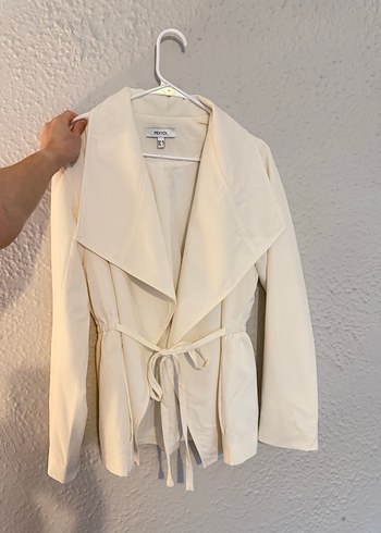 ipekyol İpekyol Beyaz Beli Kuşaklı Midi Trençkot