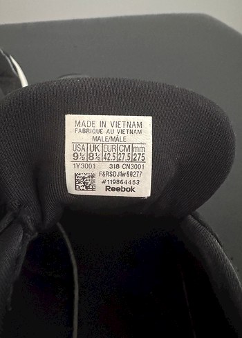 Siyah Erkek Spor Ayakkabı Velcro Detaylı - Görsel 4