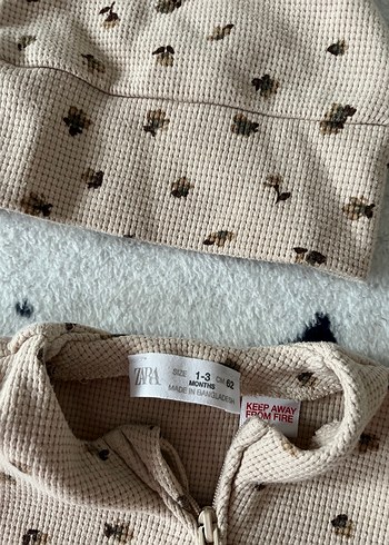 Çiçek desenli bebek Tulum Seti - Görsel 2