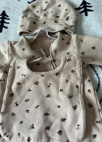 Çiçek desenli bebek Tulum Seti - Görsel 4