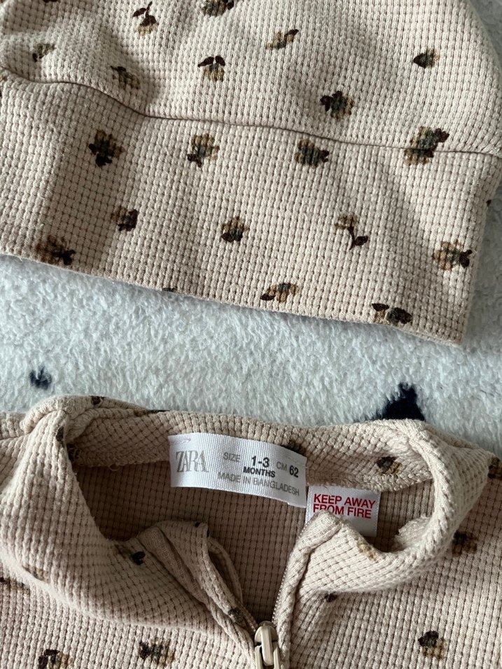 Çiçek desenli bebek Tulum Seti - Görsel 2