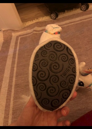 Renkli Kanatlı Unicorn Peluş panduf - Görsel 2