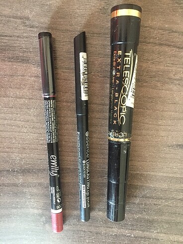Diğer Telescopic rimel + emily 206 no dudak kalemi + essence eyeliner