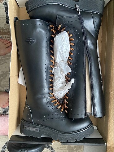 39 Beden siyah Renk Harley çizme