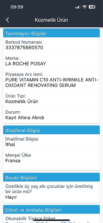  Beden Renk La Roche C Vitamin