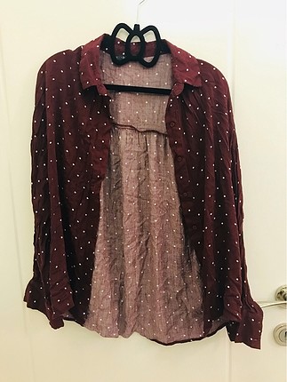 Bershka gömlek bordo