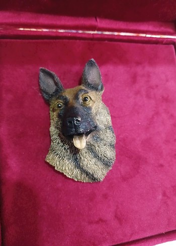 Kahverengi Alman Kurdu Figürin MAGNET - Görsel 2