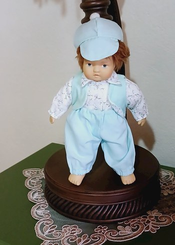 Mavi Pastel VİNTAGE PORSELEN BEBEK - Görsel 2