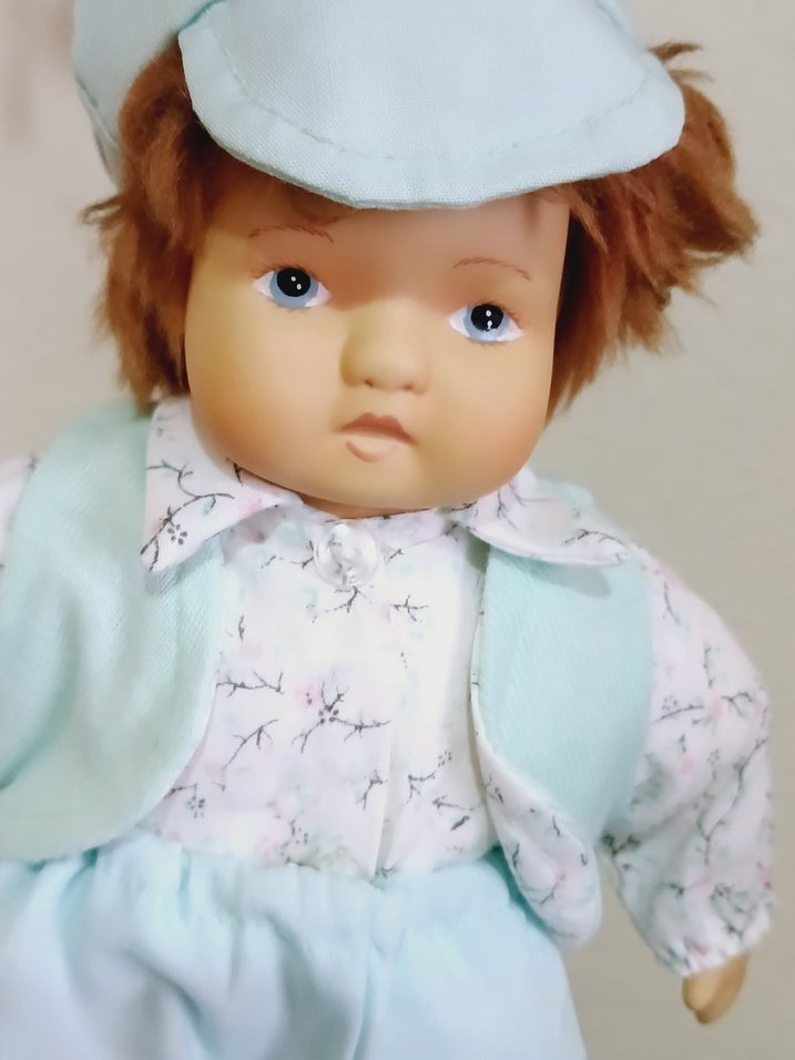 Mavi Pastel VİNTAGE PORSELEN BEBEK - Görsel 5