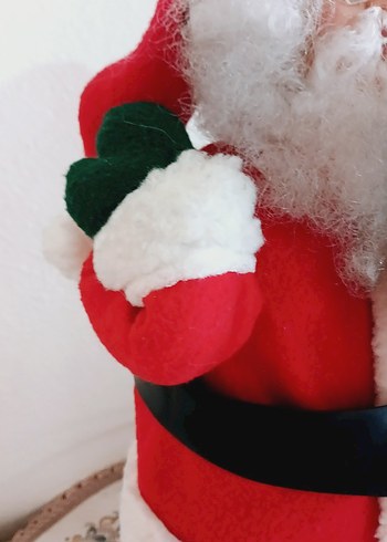 Işıklı Noel Baba Figürü VİNTAGE HAREKETLİ 48 cm - Görsel 4