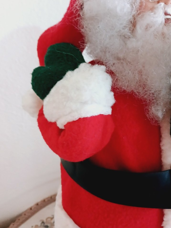 Işıklı Noel Baba Figürü VİNTAGE HAREKETLİ 48 cm - Görsel 4