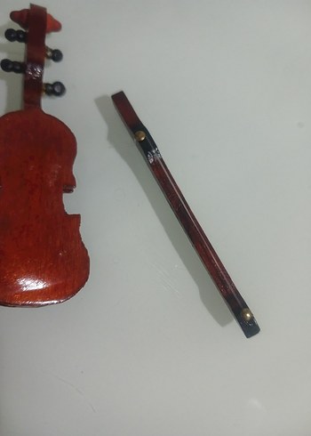 minyatür ahşap gitar biblo - Görsel 4