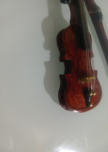minyatür ahşap gitar biblo - Görsel 6