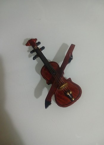 minyatür ahşap gitar biblo - Görsel 5