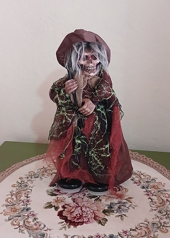 Bordo Karanlık Figürin ışıklı sesli - Görsel 6