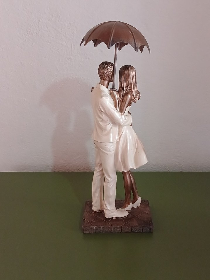 Parlak Bej Renkli Çift Figürü BİEV - Görsel 3