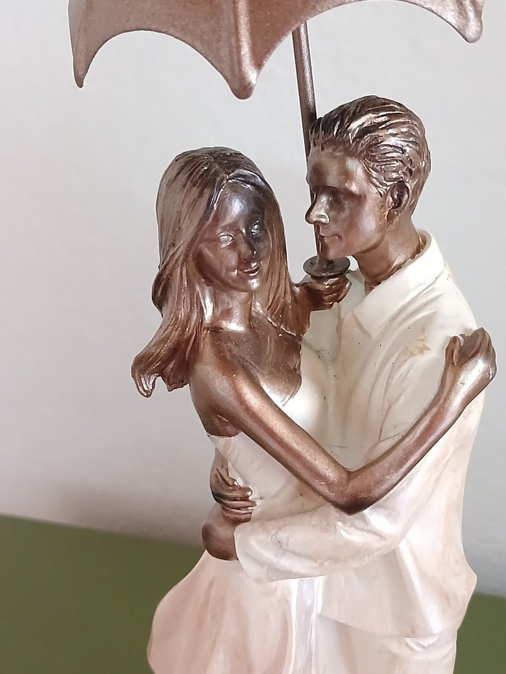 Parlak Bej Renkli Çift Figürü BİEV - Görsel 2