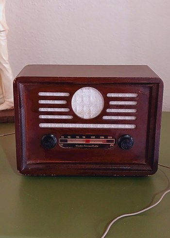 Kahverengi Ahşap Retro Müzik Sistemi - Görsel 2