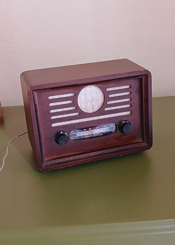 Kahverengi Ahşap Retro Müzik Sistemi - Görsel 3