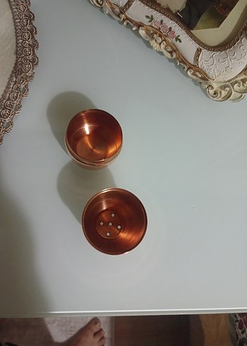 VİNTAGE BAKIR TUZLUK - Görsel 2