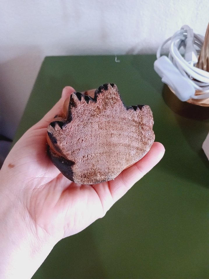 Renkli Kahverengi Kedi Biblosu ahşap içi dolu ağaç - Görsel 5