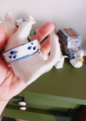 Pastel Renkli Beyaz Kedi Biblo - Görsel 5