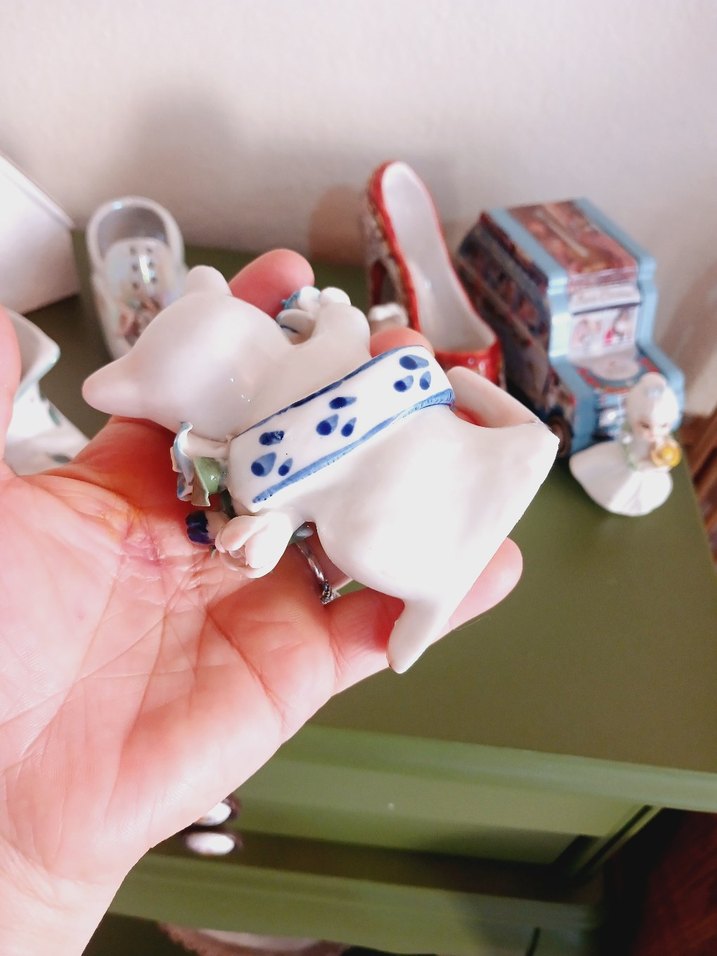 Pastel Renkli Beyaz Kedi Biblo - Görsel 4