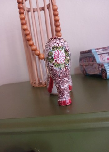 Pembe Çiçek Desenli Sırça Topuklu Kadın Ayakkabı biblo - Görsel 5