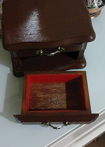 VİNTAGE MOBİLYA TAKI KUTUSU - Görsel 4