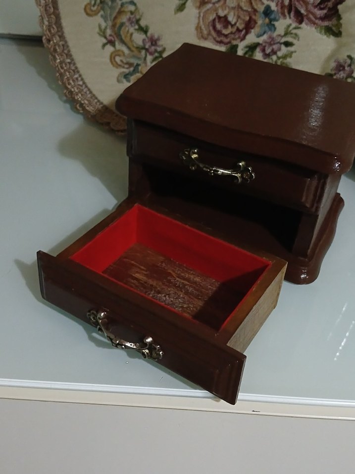 VİNTAGE MOBİLYA TAKI KUTUSU - Görsel 5