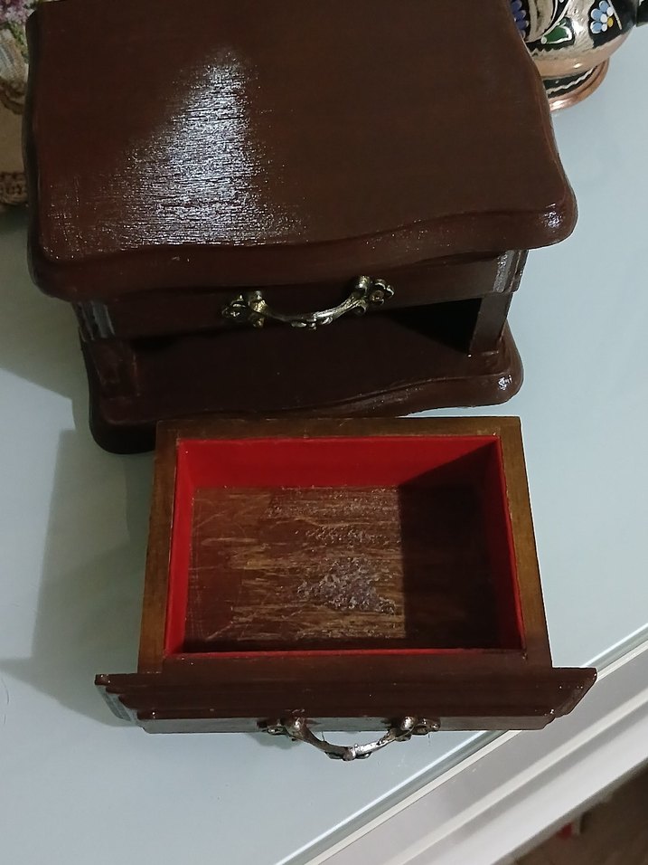 VİNTAGE MOBİLYA TAKI KUTUSU - Görsel 4