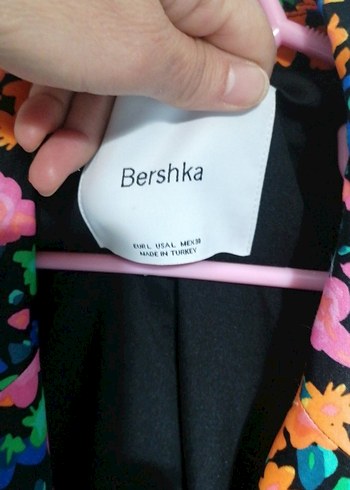 Çiçek Desenli Uzun Kadın Blazer - Görsel 16