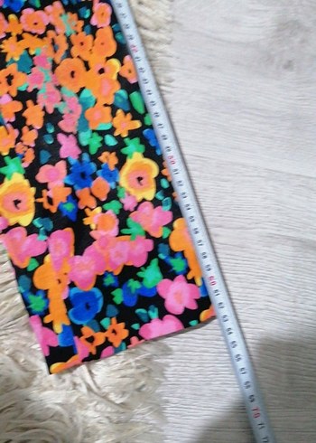 Çiçek Desenli Uzun Kadın Blazer - Görsel 8