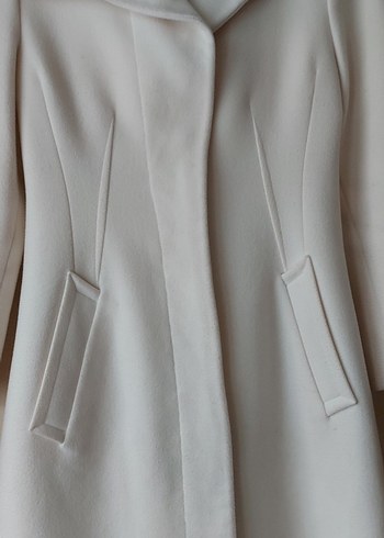 Adil Işık xs kemik renk Kadın Kışlık Manto - Görsel 2