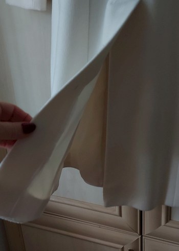 Adil Işık xs kemik renk Kadın Kışlık Manto - Görsel 4