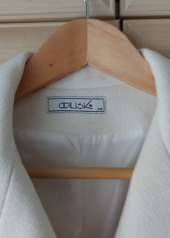 Adil Işık xs kemik renk Kadın Kışlık Manto - Görsel 5