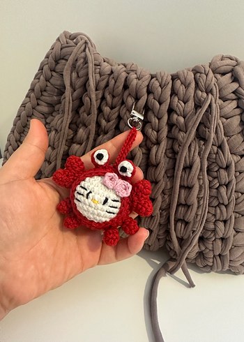 Bohem Örgü Kadın Çanta vizon - Görsel 4